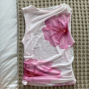 Floral print tank top